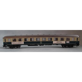 Köln 22.-26. Oktober '87 Internationale Ausstellung Modelleisenbahn und -zubehör, Köln Messe (4achsiger Schnellzugwagen, 2.Klasse, ozeanblau/beige)