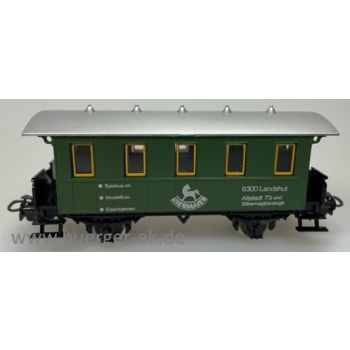 Personenwagen, KIERMAMAIER Landshut Spielwagen Modellbau Eisenbahn wechselseitige Bederuckung mit Adler Zug