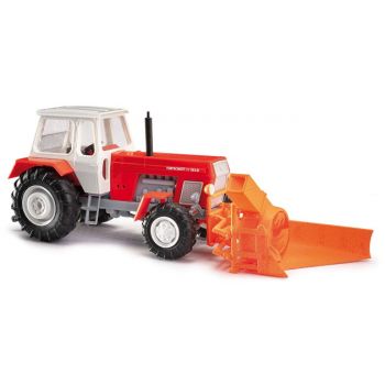 Fortschritt ZT 303 Traktor mit Schneefräse ASS 02, rot