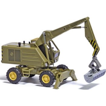 Weimar Mobilbagger T 174-2 mit Grundräumgreifer, Baujahr 1974