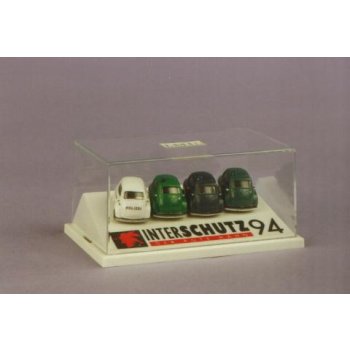 4 verschiedene POLIZEI BMW Isetta in Dekobox