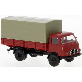 Borgward B 655 LKW Pritsche/Plane, rot/grau, Baujahr 1959, Economy