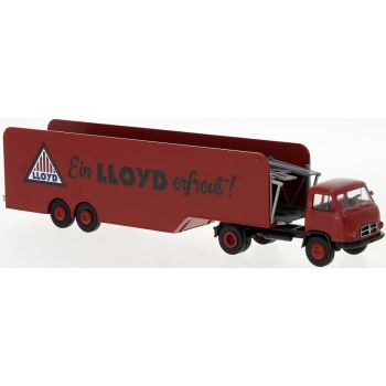 Borgward B 655 Autotransport-Sattelzug, Lloyd - Ein Lloyd erfreut!, Baujahr 1960
