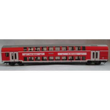 PSW-Reisen Die Welt erobern (Doppelstockwagen 2.Klasse, rot/grau) mit Werbedruckung!, Polizeisozialwerk