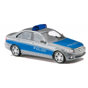 Mercedes-Benz C-Klasse Limousine, Polizei, silber/blau, Baujahr 2007