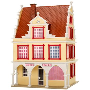 Nachtclub L'Amore mit LED-Beleuchtung, Funktionsbausatz, L 9,5 x B 8,5 x H 13 cm