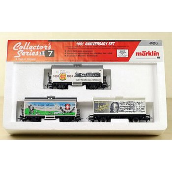 USA Werbepackung Collectors Series 7 1991 Anniversary Set, Inhalt: 1 (4415) 700 Jahre Schweiz 1291 1991 mittlerer Bergzug grau, 1 (4481) 200 Todestag