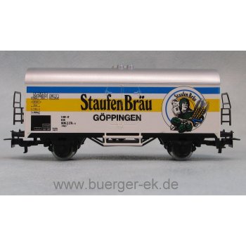 Staufen Bräu Göppingen (Wagen weiß mit blau/gelben Streifen)