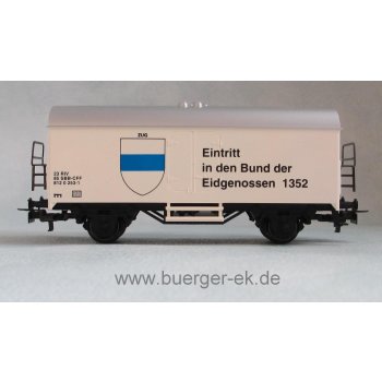 Zug Eintritt in den Bund der Eidgenossen 1352 (wechselseitige Bedruckung)