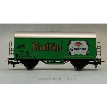 Battin Gambrinus Biere Blonde Speciale, Brasserie Battin Esch / Alzette Luxembourg, CFL (Wagenkasten grün)