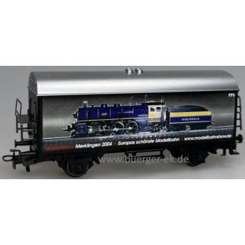 Modellshow Merklingen 2004 Europas schönste Modellbahn www.modellbahnshow.de - Abbildung der Rheingold-Dampflok S 3/6, mit Märklin-Signet