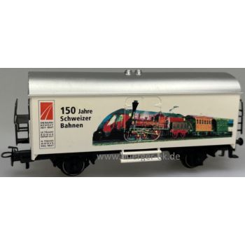 150 Jahre Schweizer Bahnen Die Bahn bewegt Seit 1847 LE TRAIN BOUGE DEPUIS 1847 IL TRENO MUOVE DAL 1847, Abb. Spanisch-Brötli-Bahn und moderne E-Lok