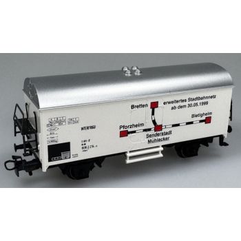 Offizielle Stadtbahneröffnung 30.Mai 1999 wechselseitig mit Pforzheim Senderstadt Mühlacker Bietigheim Bretten erweitertes Stadtbahnnetz ab dem 30.05.