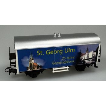 St. Georg Ulm 25 Jahre Gemeindehaus, mit Abbildung der Kirche und des Gemeindehauses