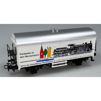 Dampfbahner Plochinen e.V. Parkbahn in den Neckarauen LGS Plochingen 1998, Verein der Damfbahner Plochingen e.V. Wagen weiß, Stirnseiten weiß