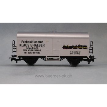 Graeber Klaus Fachauktionator Ihr Spezialist für altes Spielzeug (Wagen weiß mit bunter Adlerzug-Abbildung)