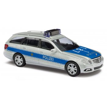 Mercedes-Benz E-Klasse T-Modell, POLIZEI, Filmfahrzeug mit abnehmbarem Schriftzug und Blaulicht-Abedeckung