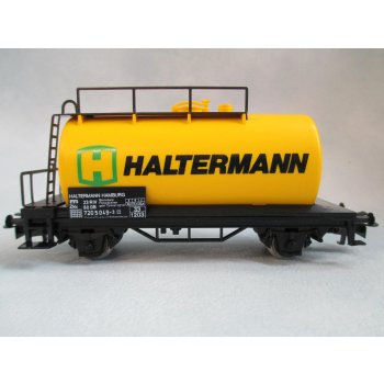 Haltermann, (Kesselwagen mit gelbem Kessel und rundem Signet, Baujahr 1989)