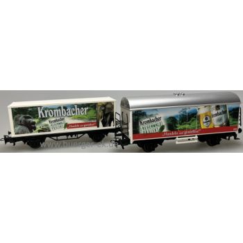 Wagenset Krombacher Regenwald-Projekt: 1 Containerwagen + 1 Gedeckter Güterwagen: Krombacher Regenwald Projekt Handeln und genießen!