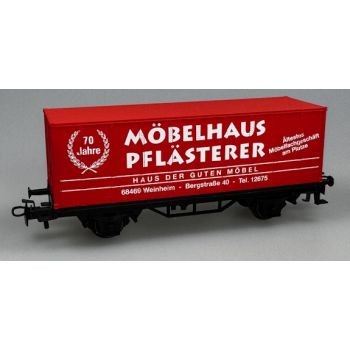 Möbelhaus Pflästerer Ältestes Möbelfachgeschäft am Platze Haus der Guten Möbel 68469 Weinheim 70 Jahre, Container rot! Schrift weiß !!