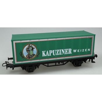 Kulmbacher Kapuziner Weizen, grüner Containerwagen