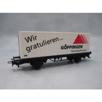 Göppingen Hohenstaufenstadt Wir gratulieren?, bzw. FHTE märklin Technik erfahren?., mit Dachbedruckung 1988 1998  10 Jahre Standort Göppingen