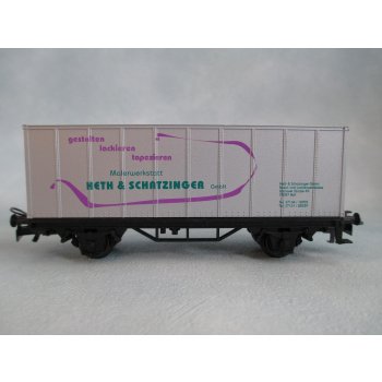 Heth & Schatzinger, gestalten lackieren tapezieren (Containerwagen geriffelt, silber)