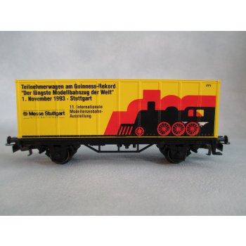 Internationale Modelleisenbahnausstellung Stuttgart 1993, Teilnehmerwagen am Guinness-Rekord Der längste Modellbahnzug der Welt 1.November 1993