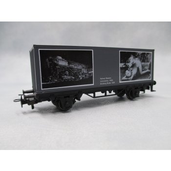 Züge Züge Die Eisenbahn in der zeitgenössischen Kunst, Erstausführung mit Aktgemälde Helmut Newton Smoking Nude ! (Containerwagen)