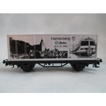 S-Bahn Herrenberg (Containerwagen mit Dachbedruckung)