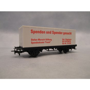 Stefan Morsch Stiftung 'Hilfe für Leukämie-Kranke', wechselseitig bedruckt mit 'Spenden und Spender gesucht'?,