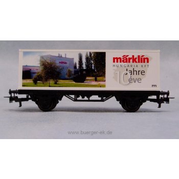 Märklin Hungaria KFT 10 Jahre eve (Containerwagen, glatte Seitenwände, wechselseitige Bedruckung)