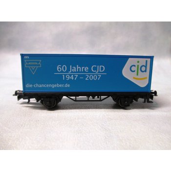 cjd 60 Jahre CJD 1947-2007 - die-chancengeber.de (blauer Containerwagen mit glatten Seitenwänden), (Ebersbach/Fils)