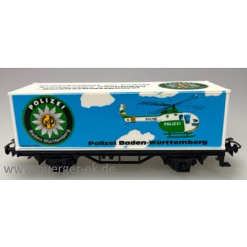 POLIZEI Baden-Württemberg - Gewerkschaft der Polizei Kreisgruppe Göppingen -Bereitschaftspolizei-, Abb. von einem Hubschrauber, (glatte Seitenwände)