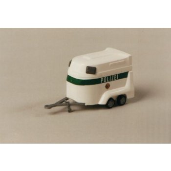 Tandempferdeanhänger der POLIZEI, weiß/grün