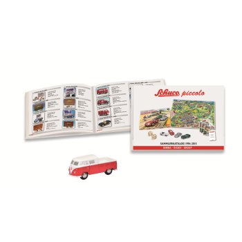Set Piccolo Sammlerkatalog 1994-2015 gebunden mit Piccolo VW T1 Doppelkabine mit Pritsche