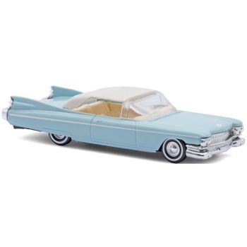 Cadillac Eldorado Cabrio geschlossen, blau/weiß, Baujahr 1959