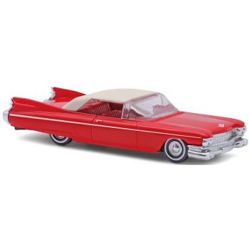 Cadillac Eldorado Cabrio geschlossen, rot/weiß, Baujahr 1959