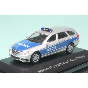 Mercedes-Benz E-Klasse, T-Modell, Polizei, silber/blau