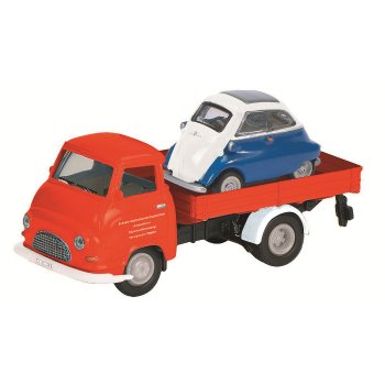 Hanomag Kurier Pritsche Isetta Service, beladen mit BMW Isetta