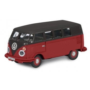 VW T1c, Bus, schwarz/rot