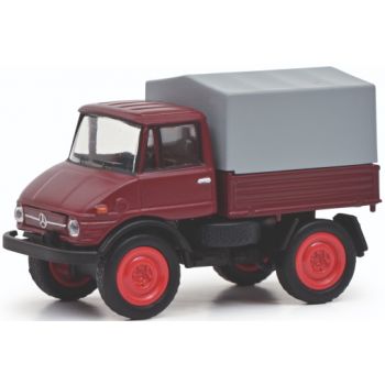 Unimog U406, Pritsche/Plane, rot