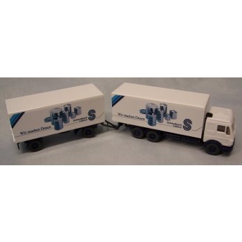 Mercedes-Benz Kofferlastzug Schmalbach, weiß