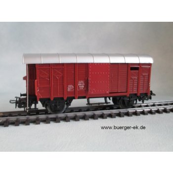Gedeckter Güterwagen mit Bremserhaus der SBB, braun, 2achsig, ohne Originalkarton,