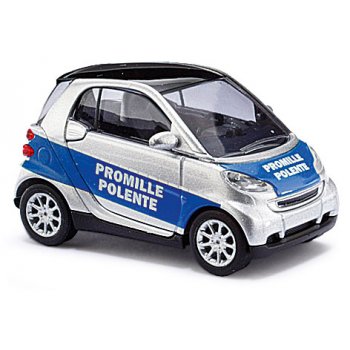 Smart Fortwo 07, Promille Polente (Polizei), silber/blau