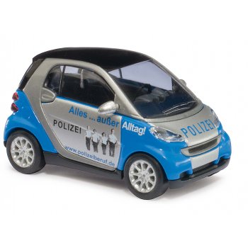 Smart Fortwo 07, POLIZEI, silber/blau mit Deko, Baujahr 2007