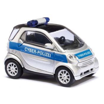 Smart Fortwo 07, Cyber-Polizei, silber/blau, Baujahr 2007