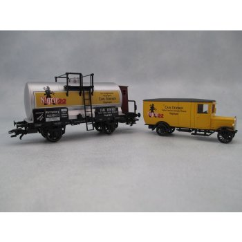 Märklin Museumswagen 1995 mit Metallauto, Nigrin Carl Gentner