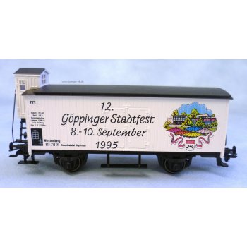 Göppinger Stadtfest 1995 (Altbaugüterwagen mit Bremserhaus)