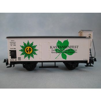 GdP Kastanienfest Der Gewerkschaft der Polizei Kreisgruppe Bepo Göppingen, bunt, (Altbaugüterwagen mit Bremserhaus)